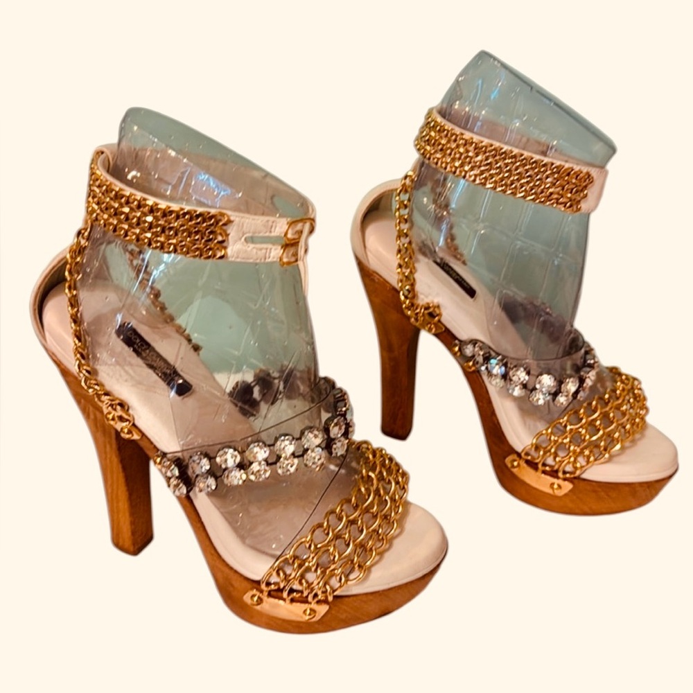 Dolce & Gabbana heeled embellished  sandals - Picture 4 of 10